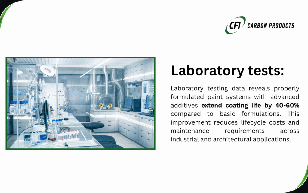 Modern laboratory facility for testing additives for paints and coating formulations to extend service life by 40-60%